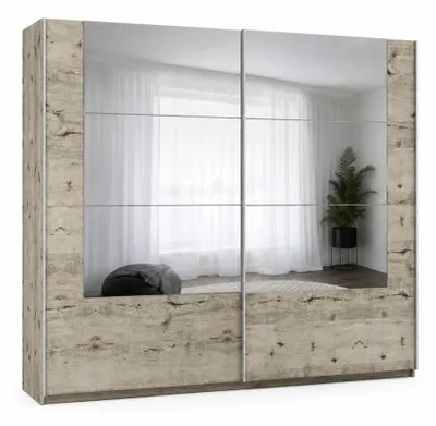 Produktbild von Kleiderschrank TALLIN , Drehtürenschrank Schrank Schubladen