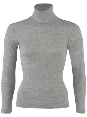 Productafbeelding van Engel, wollen poloshirt, 70% wol (biologisch), 30% zijde (maat 46-48, lichtgrijs)