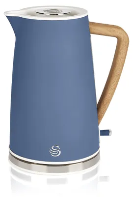 Productafbeelding van SWAN SK14610BLUNEU Waterkoker, 1,7 liter, ultrasnel, draadloos, modern design, Scandinavisch blauw