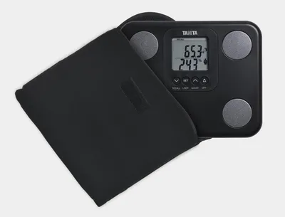 Produktbild von TANITA BC-730 – Körperanalysewaage – Kompaktes Design – Inklusive Tragetasche – Ideal für Reisen - Schwarz