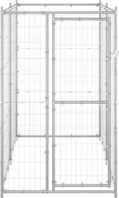 Obrázok produktu pre vidaXL Vonkajšia búda pre psov Pozinkovaná oceľ 110x220x180 cm