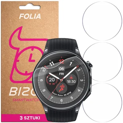 Produktbild von 3x Schutzfolie für den Bildschirm für OnePlus Watch 2, Bizon Watch HydroFlex