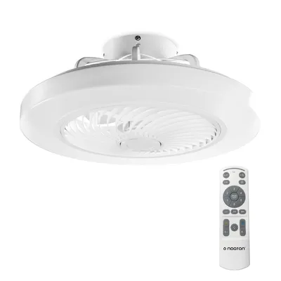 Obrázek produktu pro Stropní ventilátor Noaton® s osvětlením 12050W Triton, bílý, stmívatelné LED, 3 barevné teploty, dálkové ovládání, časovač, do obývacího pokoje, průměr 50 cm