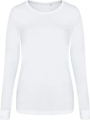 Produktbild von Just Ts & Polos JT002F | Damen Longsleeve Girlie Tri-Blend T - Farbe: Solid White - Größe: S