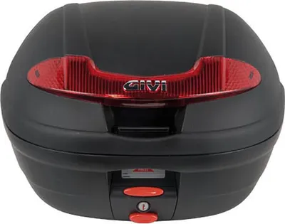 Zdjęcie produktu dla GIVI E340 VISION Monolock top case czarny czerwony 34L