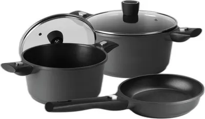 Produktbild von Camp4 Alu-Topfset mit Antihaftbeschichtung - 5-teilig