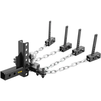 Produktbild von VEVOR Gewichtsverteilerkupplung 45,7 cm Kettenlänge Anhängerkupplung, 7 mm Kettendurchmesser Ackerschienendreieck, 450 kg Gewichtskapazität Kupplungsträger, für Unterlegkupplung mit Klemmverschlüssen