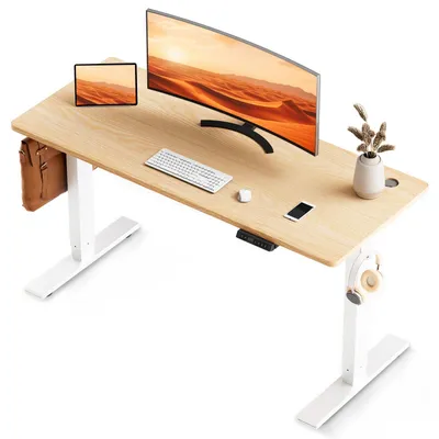 Produktbild von Schreibtisch 180 x 80 cm, Elektrisch höhenverstellbarer Schreibtisch, mit Memory-Funktion und Anti-Kollisions Technologie Schnelles laden USB/Typ C