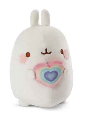 Produktbild von Nici Pluchen kuscheln Molang Regenbogen mit Herz, 12 cm