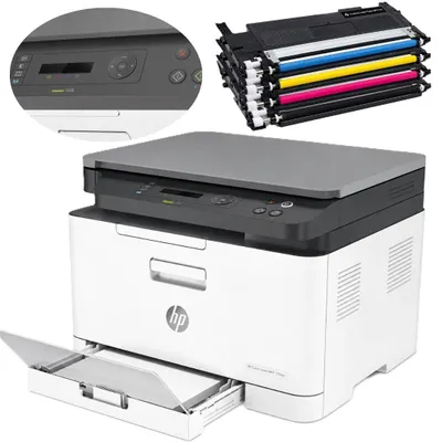 Produktbild von HP Color Laser MFP 178nw, Laser, Farbdruck, 600 x 600 DPI, A4, Direktdruck, Grau, Weiß