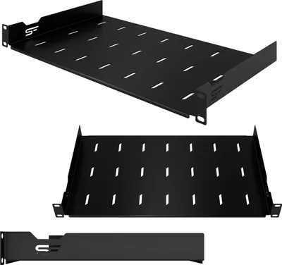 Obrázok produktu pre Serverový stojan 19" 1U 270 mm Rack Shelf for RACK Standard Fixed Black Stalflex
