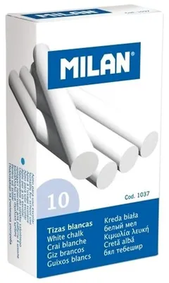 Produktbild von Křída školní Milan, kulatá, bílá, 10 ks