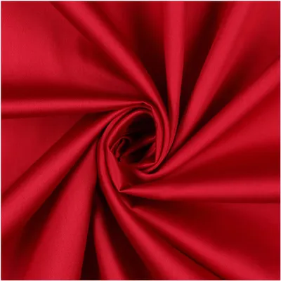 0,5m Baumwoll-Satin Baumwollstoff Satinstoff Meterware unifarben Oeko-Tex zertifiziert rot