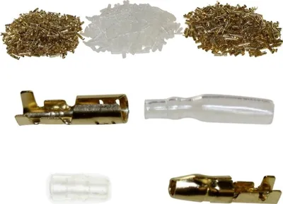 Obrázok produktu pre 100x sada japonských okrúhlych zástrčiek pre káble s prierezom 1,5-2,5 mm² vrátane objímok a izolácie