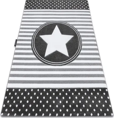 Produktbild von Kinderteppich PETIT STAR STERNE grau Grau 200x290 cm