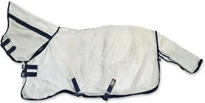 Produktbild von Hispano Hipica Fliegendecke Mit Halsteil Grau 145-195 cm Grau 145-195 cm