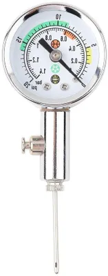 Immagine prodotto di Manometro per sport - Misurazione precisa - 0-20 psi - Argento