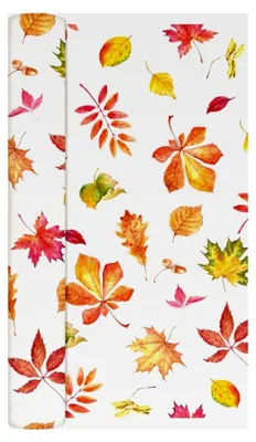 Produktbild von Tischläufer Herbst mit verstreuten Blättern aus Airlaid