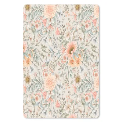 Produktbild von MuchoWow® Mauspad Mousepad Blumen - Blätter - Pastell 18x27 cm - Mousepads - Maus Mat - Pad - Mausunterlage
