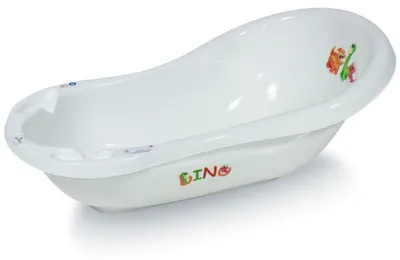 Obrázek produktu pro Dětská vanička Lorelli, délka 84 cm, odkládací přihrádky, ergonomický tvar, od narození, bílá