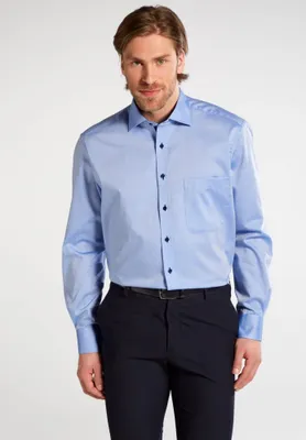 Produktbild von Eterna Hemd Oxford Comfort Fit 1/1 Arm ÄL: 65cm 8100-12-E137 Gr. 45 blau