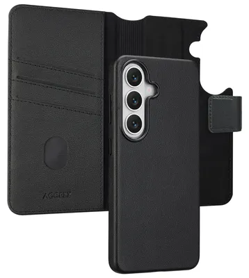 Productafbeelding van Accezz Leather Bookcase 2-in-1 met MagSafe voor de Samsung Galaxy S26 - Onyx Black