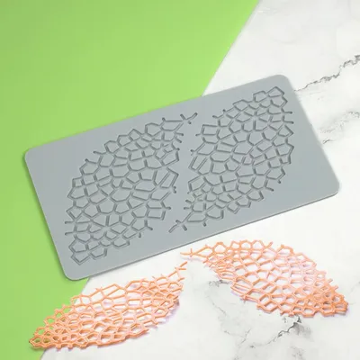 Productafbeelding van Siliconenmal voor fondant – Met vismotief – Voor het decoreren van taarten – 18,7 x 9,6 x 0,3 cm