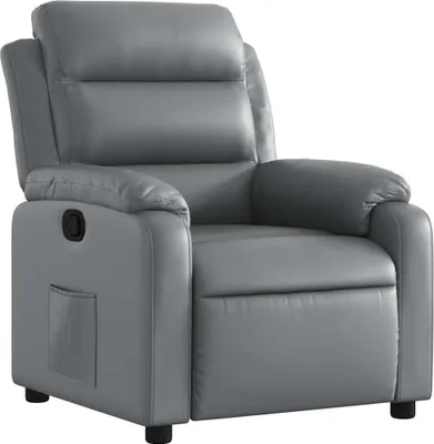 Immagine prodotto di vidaXL Poltrona relax in Pelle finta grigia