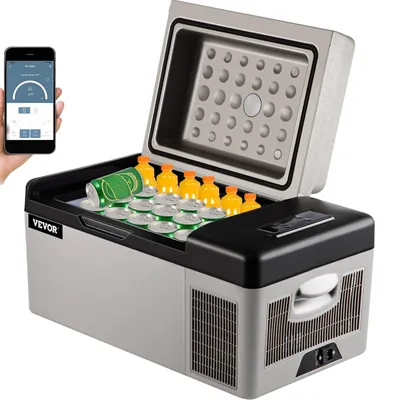 Immagine prodotto di VEVOR Frigorifero per auto 20 L - Frigorifero portatile a compressore, mini-frigorifero e congelatore per auto, camion, camper, barca - Box frigo elettrico per auto, camion, camper, barca