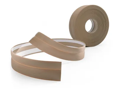 Produktbild von QUEST Weichsockelleiste Selbstklebend 23x32mm, 5m, PVC Sockelleiste, Abschlussleiste für Wand, Boden, Flexibel, Dekorativ, UV-beständig, asche