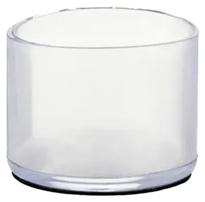 Produktbild von Stuhlbeinkappen rund 16mm transparent für Stuhlbeine als Bodenschutz 1 Stück