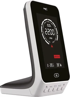 Produktbild von CO2-Monitor AIRCO2NTROL UP 31.5010.02 - mit Verkehrssignalanzeige - Weiß - Temperatur- und Luftfeuchtigkeitsmessung - Speicher- und Warnfunktion