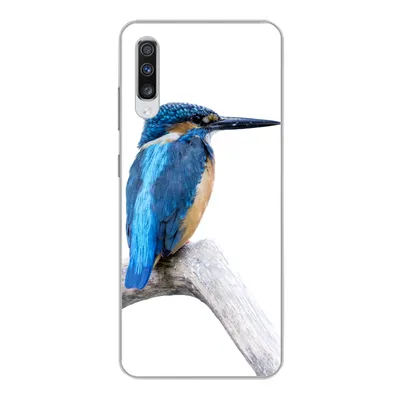 Produktbild von MuchoWow® Handyhülle Schutzhülle Hülle für Samsung Galaxy A70 Eisvogel - Zweig - Schnabel Silikon Softcase Handy Hülle - Schutzhaube