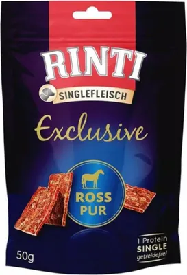 Zdjęcie produktu dla Rinti Exclusive Singlefleisch Przysmak z Koniny dla psa 50g