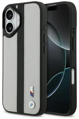 Zdjęcie produktu dla Etui BMW M Perforated Stripe MagSafe do iPhone 17 szary