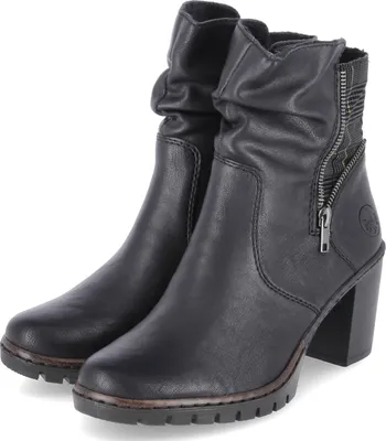 Produktbild von Rieker Damenschuhe Stiefeletten Stiefelette Schwarz Freizeit, Schuhgröße:39 EU