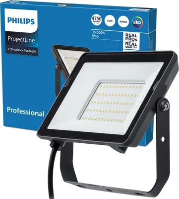 Zdjęcie produktu dla Philips Oświetlenie projektorowe, Czarny, IP65, Metal, I, Wspornik w kształcie U, 50 W