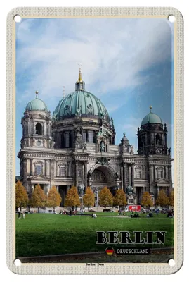 Produktbild von Blechschild Städte Berlin Hauptstadt Dom Architektur 12x18cm Schild