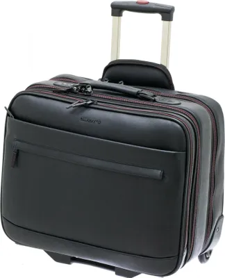 Produktbild von Pilotenkoffer Trolley Aktenkoffer Akten Laptop Tasche 46 cm Schwarz Bowatex