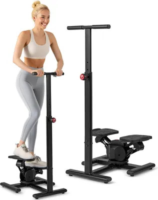 Produktbild von KOMFOTTEU Stepper mit höhenverstellbarem Lenker, Treppensteiger mit LCD-Bildschirm, verstellbaren Widerstand, rutschfeste Pedale, kompakter Swing Stepper für Zuhause, Büro