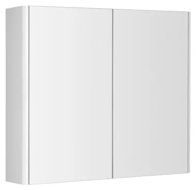 Produktbild von Aqualine DENEB Spiegelschrank 80x70x18cm, Weiß matt