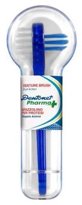 Produktbild von Prothesenbürste Dentonet klein+Reisebox 1 St