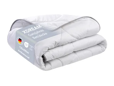Obrázek produktu pro Přikrývka z mikrovlákna vhodná pro alergiky | 135x200 cm | Povrchová úprava SilverPlus® pro hygienické spaní | Přikrývka XDREAM