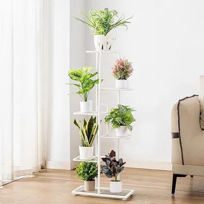 Immagine prodotto di Scaffale da balcone in plastica per angoli, soggiorno, ufficio, giardino
