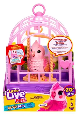 Obrázok produktu pre Little Live Pets Hovoriaci vtáčik s klietkou My Really Real Rosie