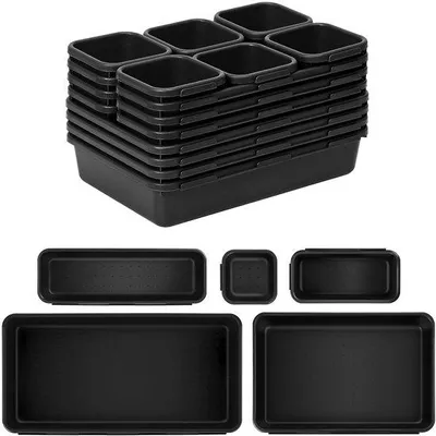 Immagine prodotto di Set di contenitori in plastica, 5 pezzi, per cucina, bagno, ufficio