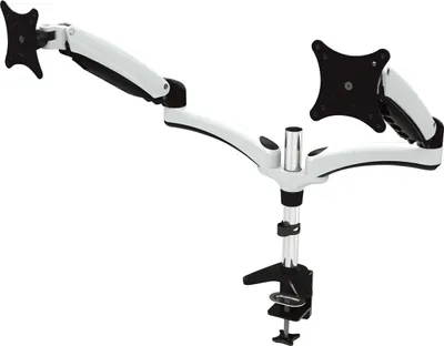 Produktbild von JENIMAGE FD230TK ergonomische Tischhalterung - 2 Monitore Neigen -90 bis +85 Grad Drehen 180 Grad Schwenken 360 Grad fuer 15 bis 27 Zoll