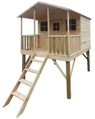 Produktbild von 4iQ Gartenspielhaus für Kinder GUCIO 239x190x256 cm Gartenhaus Spielhaus für Kinder