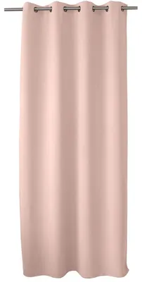 Verdunkelungsvorhang mit Ösen, altrosa, 140x240 cm, Polyester
