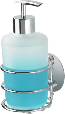 Image de Distributeur de savon mural rechargeable Turbo-Loc blanc satiné chrome 285 ml 75 x 165 x 9 cm